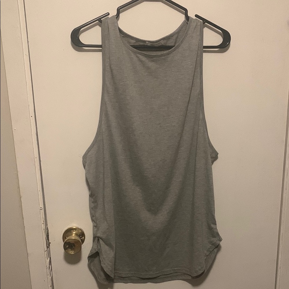 COOFANDY grey sleeveless unisex top
